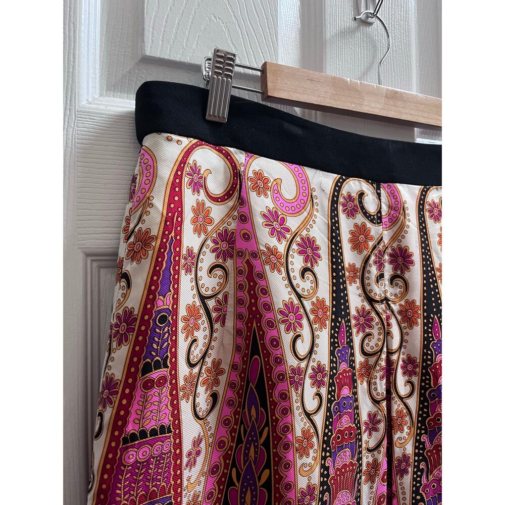 Milly Multi Color Print Silk Shell Fully Lined A … - image 3